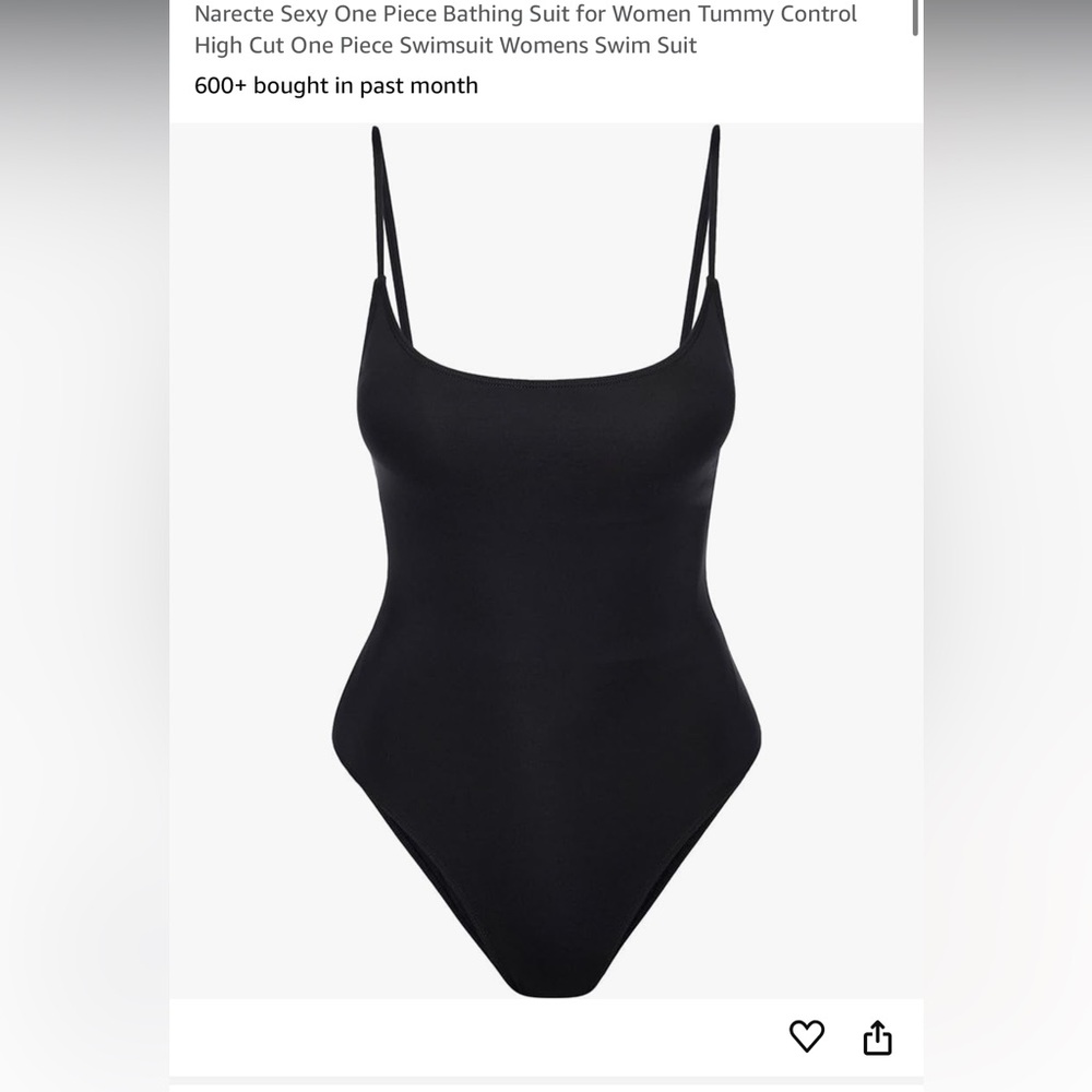 Black One Piece Swimsuit